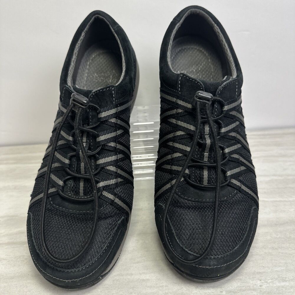 DANSKO Honor Sport Sneaker Women's Size 8.5-9 EUR 39 Black Leather Comfort Nurse - Picture 3 of 12